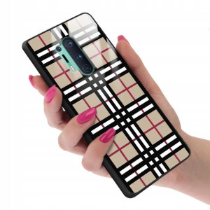 Etui GLASS do ONEPLUS 8 PRO Kratka Pattern Wzory
