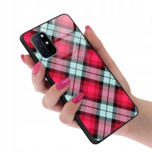 Etui GLASS do ONEPLUS 8T Case Kratka Pattern Wzory