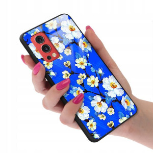 Etui Glass do ONEPLUS NORD 2 Kwiaty Wiosenne Wzory