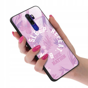Etui Glass do OPPO A11 Wakacyjne Aesthetic Wzory