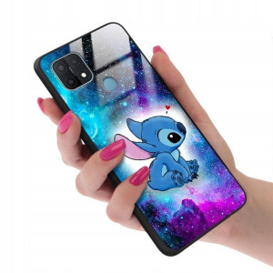 Etui Glass do OPPO A15s Case TOP Lilo Stich Wzory