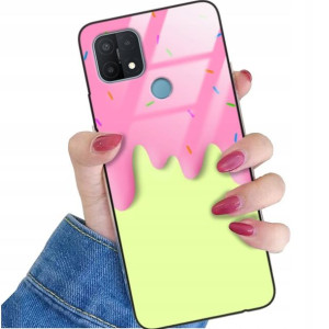 Etui Glass do OPPO A15s Słodkie Dziecięce Wzory