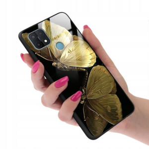 Etui Glass do OPPO A15s Wakacyjne Aesthetic Wzory