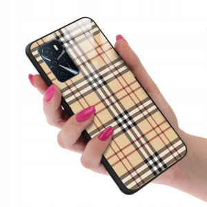 Etui GLASS do OPPO A16 Case Kratka Pattern Wzory
