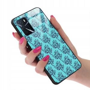 Etui GLASS do OPPO A54s Kwiatowe Wiosenne Wzory