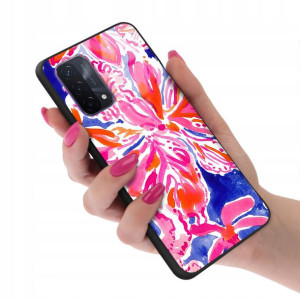 Etui Glass do OPPO A72 5G Kwiaty Wiosenne Wzory