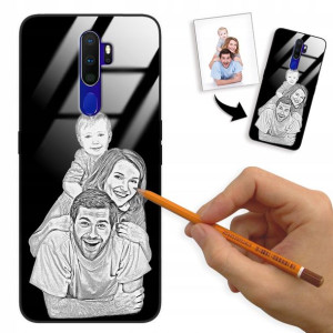 Etui Glass do OPPO A9 2020 Rysunek Własne Zdjęcie
