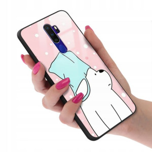 Etui Glass do OPPO A9 2020 We Bare Bears Top Wzory