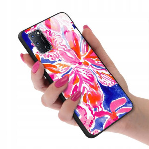 Etui Glass do OPPO A92 Kwiaty Wiosenne Top Wzory