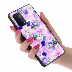 Etui Glass do OPPO A93 5G Wiosenne Flower Wzory