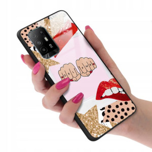 Etui Glass do OPPO A94 Dziewczęce Girl Top Wzory