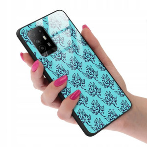 Etui GLASS do OPPO A95 4G Kwiaty Wiosenne Wzory