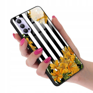 Etui Glass do OPPO RENO 4 CPH2113 Kwiaty Top Wzory