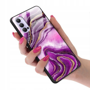 Etui Glass do OPPO RENO 4 Marmurki Marble Wzory