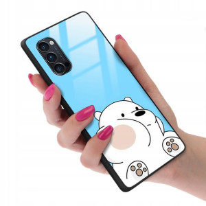 Etui Glass do OPPO RENO 4 PRO We Bare Bears Wzory
