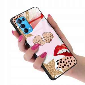 Etui Glass do OPPO RENO 5 Dziewczęce Girl Wzory