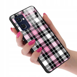 Etui GLASS do OPPO RENO 7 5G Kratka Pattern Wzory