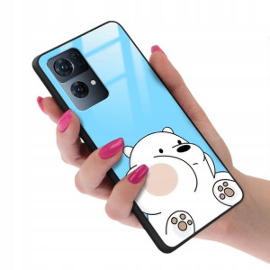 Etui Glass do OPPO RENO 7 PRO 5G Bare Bears Wzory