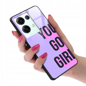 Etui Glass do OPPO RENO 8 5G Kobiece Girl Wzory