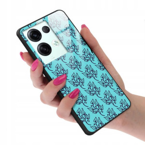 Etui GLASS do OPPO RENO 8 5G Kwiaty Wiosenne Wzory