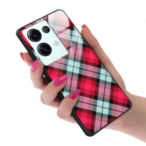 Etui GLASS do OPPO RENO 8 PRO 5G Case Kratka Wzory