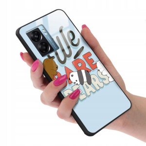 Etui Glass do OPPO RENO K10 5G Bare Bears Wzory