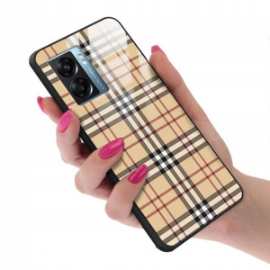 Etui GLASS do OPPO RENO K10 5G Case Kratka Wzory