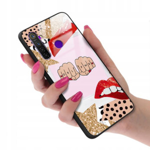 Etui Glass do REALME 5 PRO Dziewczęce Girl Wzory