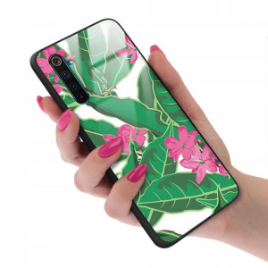 Etui GLASS do REALME 6 PRO Kwiaty Wiosenne Wzory