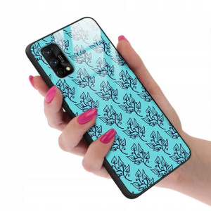 Etui GLASS do REALME 7 PRO Kwiaty Wiosenne Wzory