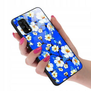 Etui Glass do REALME 7 PRO Wiosenne Flower Wzory