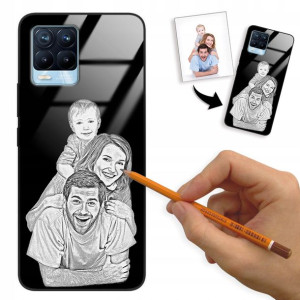 Etui Glass do REALME 8 PRO Rysunek Własne Zdjęcie