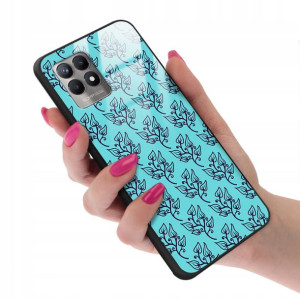 Etui GLASS do REALME 8i Kwiatowe Wiosenne Wzory