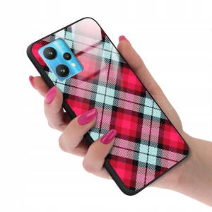 Etui GLASS do REALME 9 5G Kratka Pattern Top Wzory