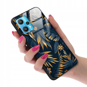 Etui GLASS do REALME 9 PRO Botanic Liście Wzory
