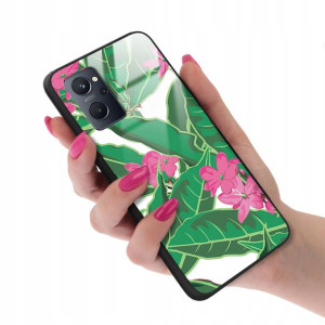 Etui GLASS do REALME 9i Kwiatowe Wiosenne Wzory