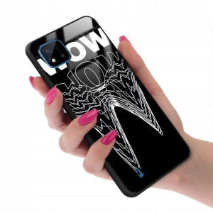 Etui Glass do REALME C11 2021 No Space Black Wzory