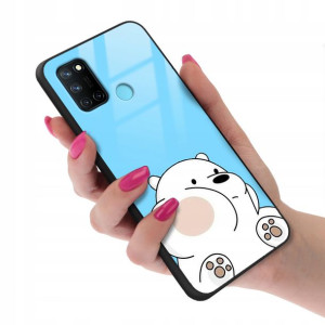 Etui Glass do REALME C17 Case We Bare Bears Wzory