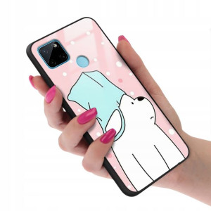 Etui Glass do REALME C25Y Case We Bare Bears Wzory