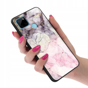Etui Glass do REALME C25Y Marmurki Marble Wzory