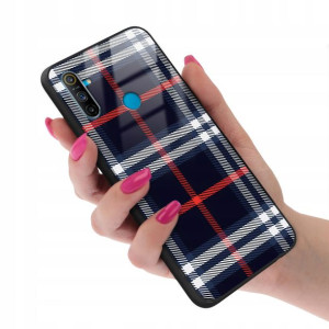 Etui GLASS do REALME C3 Kratka Pattern Top Wzory