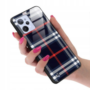 Etui GLASS do REALME C31 Kratka Pattern Top Wzory