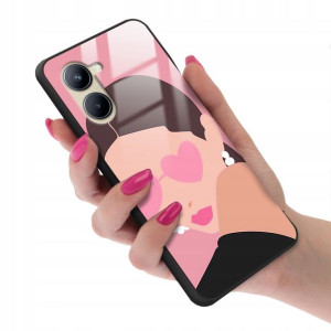 Etui Glass do REALME C33 Modne Pattern Top Wzory