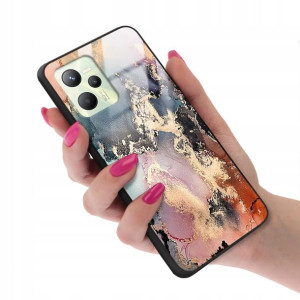 Etui Glass do REALME C35 Marmurki Marble Top Wzory