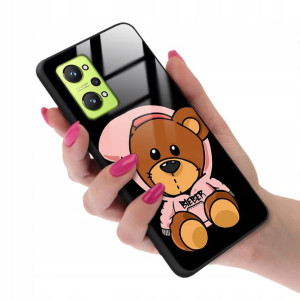 Etui Glass do REALME GT NEO 2 Teddy Bear Top Wzory