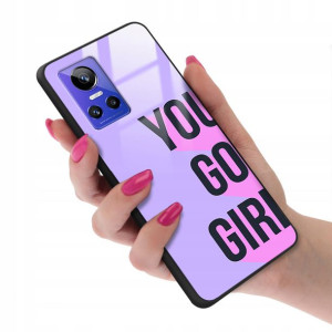 Etui Glass do REALME GT NEO 3 Kobiece Girl Wzory
