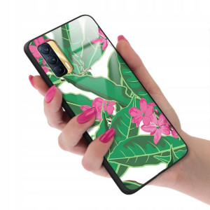 Etui GLASS do REALME V15 Kwiatowe Wiosenne Wzory