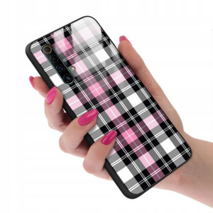 Etui GLASS do REALME X50 Kratka Pattern Top Wzory