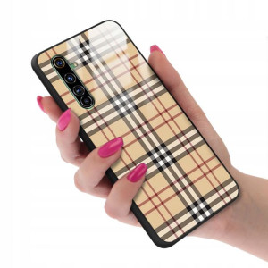 Etui GLASS do REALME X50 PRO Kratka Pattern Wzory