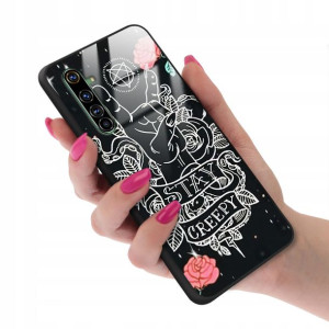 Etui Glass do REALME X50 PRO No Space Black Wzory